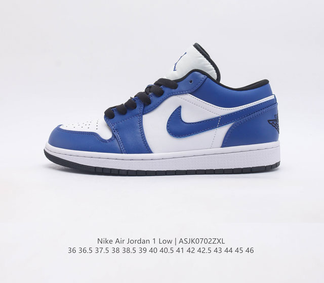 耐克 乔丹air Jordan 1 Low Aj1 乔1 低帮复古文化休闲运动篮球鞋 1985 年面世的 年款汲取设计灵感 采用简洁大方的经典外观 熟悉中带