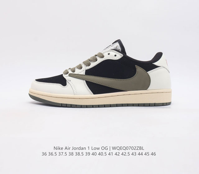 耐克 乔丹air Jordan 1 Low Aj1 乔1 低帮复古文化休闲运动篮球鞋 1985 年面世的 年款汲取设计灵感 采用简洁大方的经典外观 熟悉中带