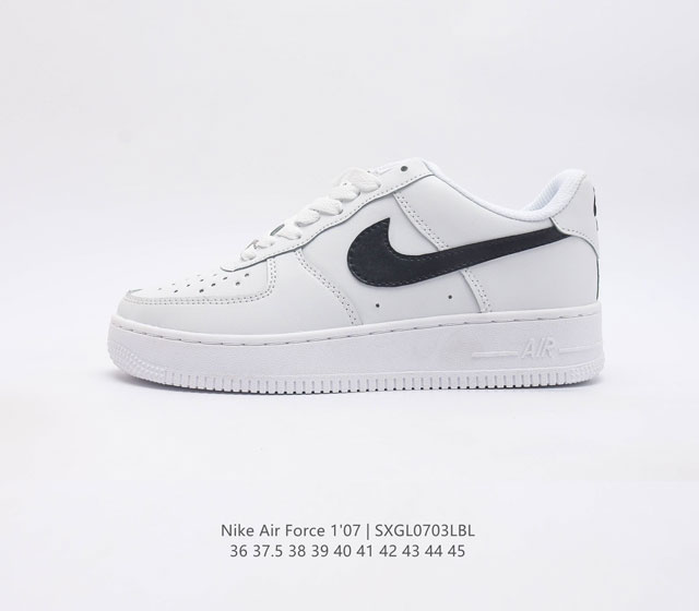 耐克nike Air Force 1 Low 空军一号 Af1 低帮百搭休闲运动板鞋 柔软 弹性十足的缓震性能和出色的中底设计 横跨复古与现代的外型结合 造就出