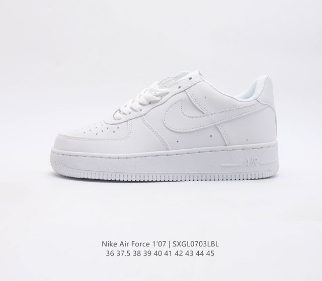 耐克nike Air Force 1 Low 空军一号 Af1 低帮百搭休闲运动板鞋 柔软 弹性十足的缓震性能和出色的中底设计 横跨复古与现代的外型结合 造就出