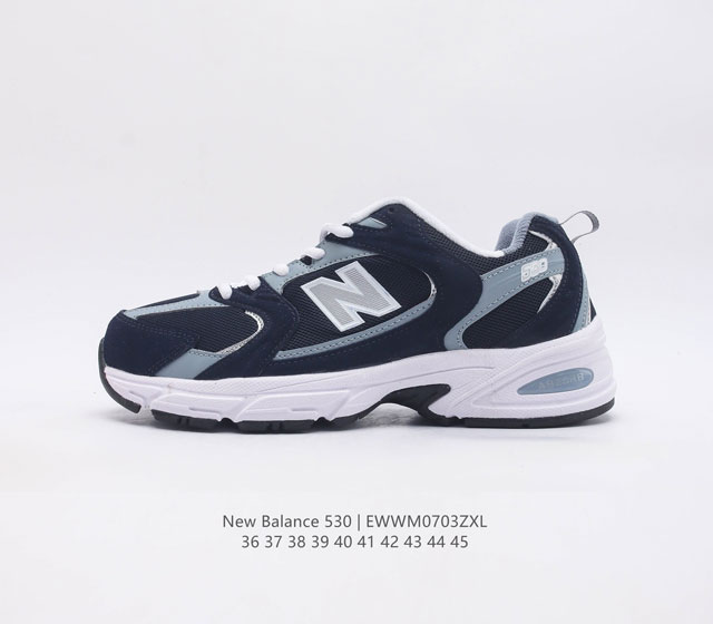 New Balance Mr530系列复古老爹风网布跑步休闲运动鞋 采用优质纤维革+透气网眼布材质材质 货号 Mr530Ca 尺码 36 37 38 3