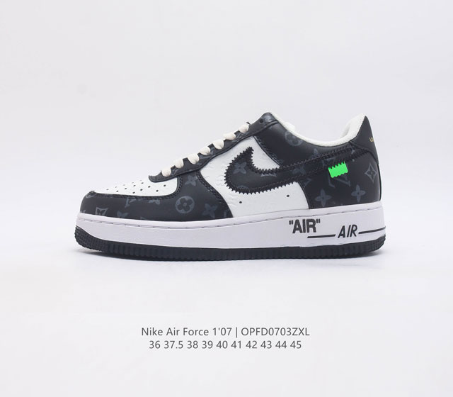 耐克nike Air Force 1 Low 空军一号 Af1 低帮百搭休闲运动板鞋 柔软 弹性十足的缓震性能和出色的中底设计 横跨复古与现代的外型结合 造就出