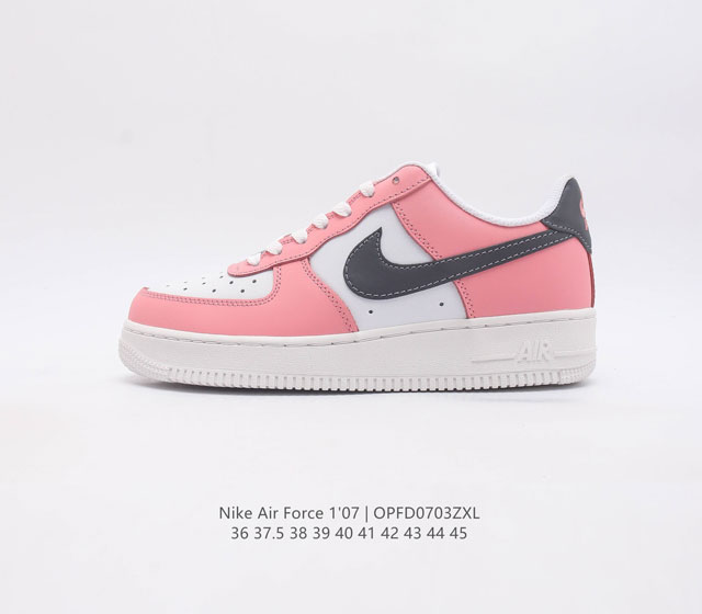 耐克nike Air Force 1 Low 空军一号 Af1 低帮百搭休闲运动板鞋 柔软 弹性十足的缓震性能和出色的中底设计 横跨复古与现代的外型结合 造就出