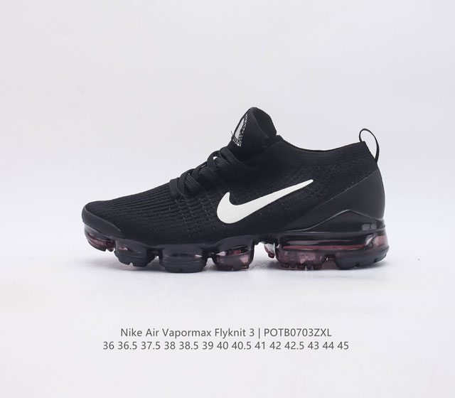 公司级 耐克 Nike Air Vapormax Flyknit 3 男女子气垫跑步鞋 3代 轻盈透气飞线大气垫运动鞋 Nike Air Vapormax