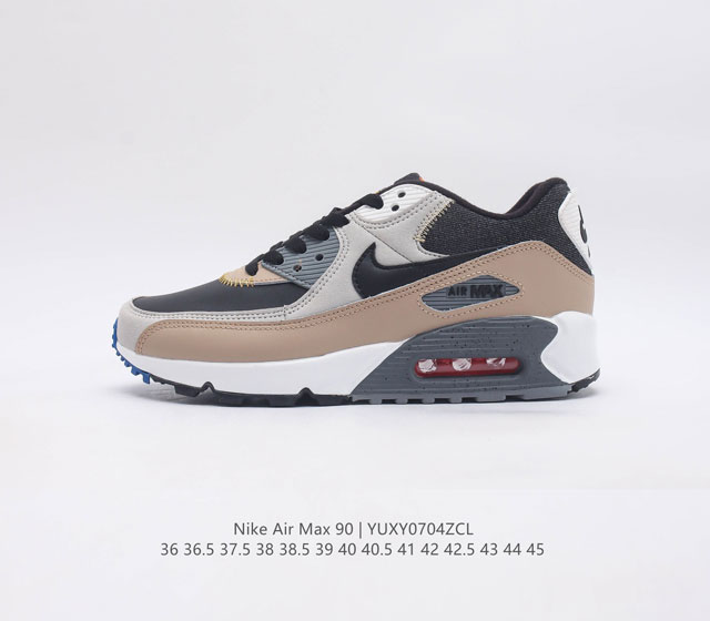 耐克 Nike Air Max 90 Prm 时尚复古运动鞋 穿着出来的不仅是舒适,而是休闲运动与时尚的相结合 它既可以当动运跑鞋来穿 也可以当休闲鞋来穿 无论