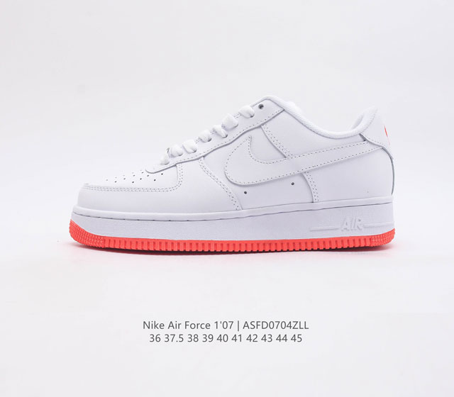 耐克nike Air Force 1 Low 空军一号 Af1 低帮百搭休闲运动板鞋 柔软 弹性十足的缓震性能和出色的中底设计 横跨复古与现代的外型结合 造就出