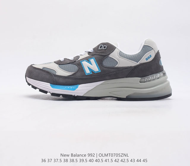 限量归来 New Balance 新百伦 M992Kt 美式姥爷鞋 复古运动鞋 毋庸置疑的鞋皇 致敬经典 年超限 同步公司麂皮鞋面 真正7层组合原底 Encap