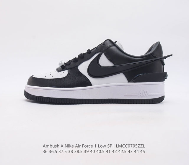 Ambush X Nk Air Force 1'07 Low 耐克 空军一号 Af1 低帮休闲板鞋 鞋面采用了优质原厂皮革 标志性的 Swoosh 延伸 - 点击图像关闭