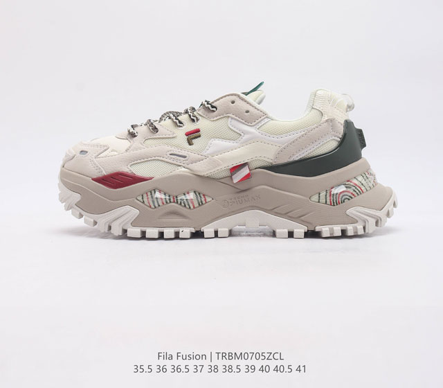 斐乐 Fila Fusion 意大利百年经典运动品牌 网红单品 小红书推荐爆款 Fila斐乐火星鞋 厚底增高板鞋 复古百搭运动鞋斐乐潮牌文化篮球鞋 街头风运动鞋