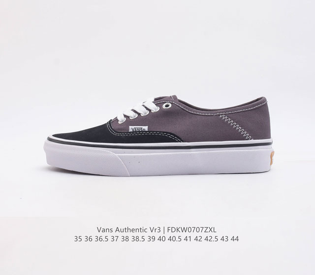 万斯-Vans Authentic 经典安娜海姆运动鞋 4孔低帮硫化滑板鞋 复古aut高端硫化 货号 Vnoa4Bx51Kp 尺码 35 36 36