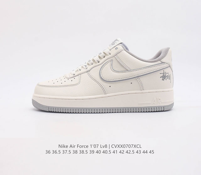 耐克nike Air Force 1 Low 空军一号 Af1 低帮百搭休闲运动板鞋 柔软 弹性十足的缓震性能和出色的中底设计 横跨复古与现代的外型结合 造就出