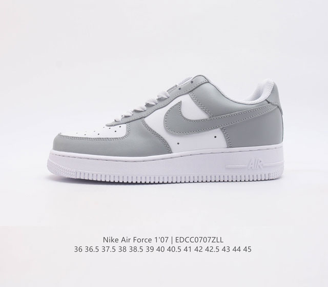 耐克nike Air Force 1 Low 空军一号 Af1 低帮百搭休闲运动板鞋 柔软 弹性十足的缓震性能和出色的中底设计 横跨复古与现代的外型结合 造就出