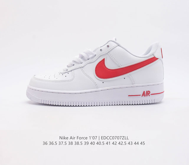 耐克nike Air Force 1 Low 空军一号 Af1 低帮百搭休闲运动板鞋 柔软 弹性十足的缓震性能和出色的中底设计 横跨复古与现代的外型结合 造就出