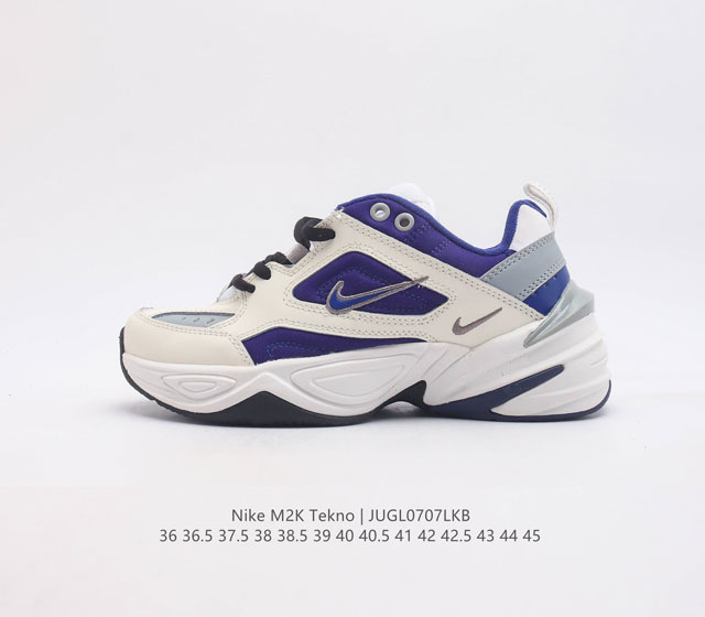 耐克 Nike M2K Tekno 男女子运动鞋厚底老爹鞋经典复古休闲慢跑鞋 从 Monarch 系列汲取灵感 以太空时代细节演绎未来风范 分层鞋面借鉴自