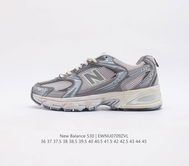 新百伦 Nb530 New Balance 530 复跑古鞋nb530这鞋双确实是nb家经复典古款式之一 以全科新技诠释 成打功造530鞋款 鞋面保在持530基