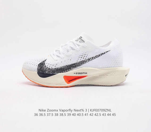 公司级nike Zoomx Vaporfly Next% 3White Orange Yellow空气飞行3代系列马拉松轻量超跑竞速运动慢跑鞋 近日 Nik