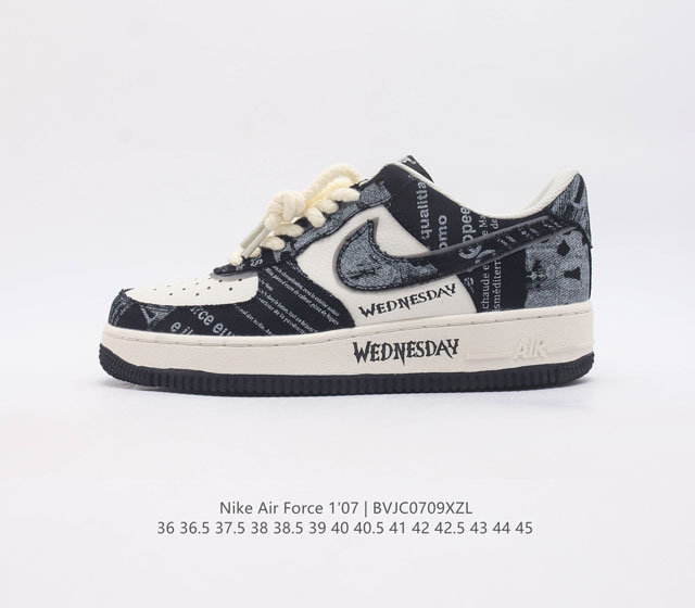 公司级耐克nike Air Force 1 Low 空军一号低帮百搭休闲运动板鞋 柔软 弹性十足的缓震性能和出色的中底设计 横跨复古与现代的外型结合 造就出风靡