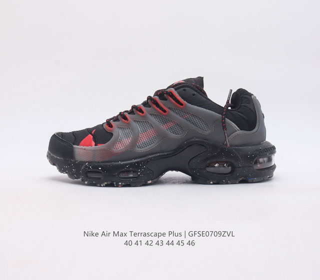 Nike 耐克 男子休闲鞋气垫缓震跑步鞋 Air Max Terrascape Plus 运动鞋 造型超讨喜 鞋面以帆布和织物材质包裹 保证了轻薄透气 更