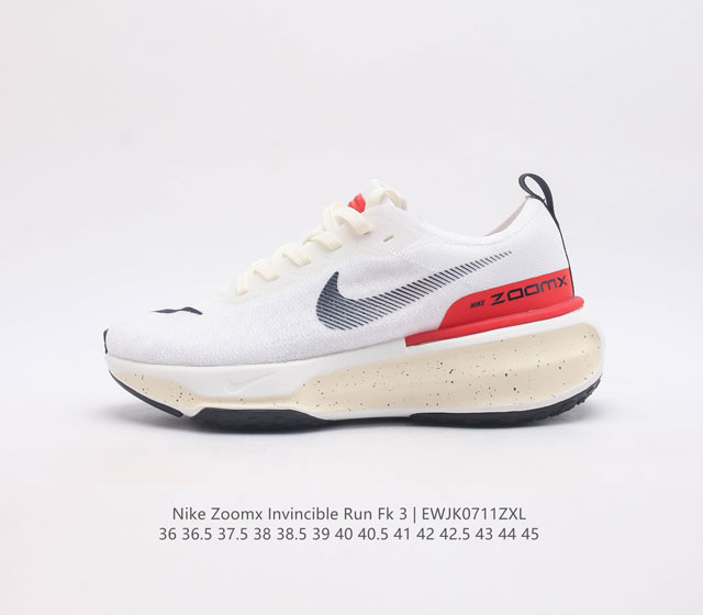 耐克 Nike Zoom X Invincible Run Fk 3 马拉松机能风格运动鞋 鞋款搭载柔软泡绵 在运动中为你塑就缓震脚感 设计灵感源自日常跑步