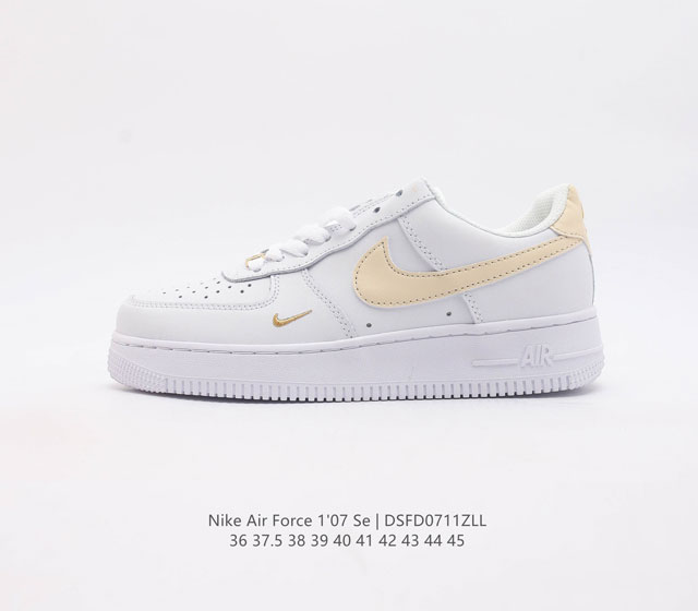 耐克nike Air Force 1 Low 空军一号 Af1 低帮百搭休闲运动板鞋 柔软 弹性十足的缓震性能和出色的中底设计 横跨复古与现代的外型结合 造就出