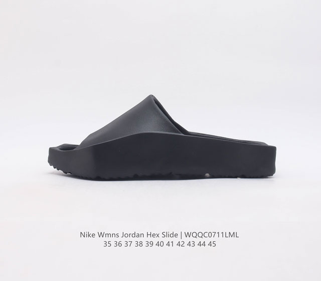 耐克 乔丹拖鞋 Nike Wmns Jordan Hex Slide Mule Sp Be Aj拖鞋 踩屎感 一体凉拖鞋一字拖厚底增高沙滩鞋 超适合夏天的清