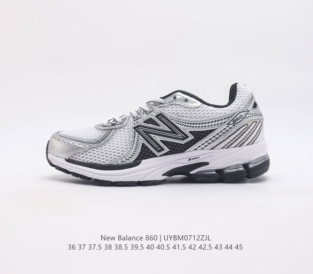 Nb 新百伦 New Balance Ml860 系列复古老爹风休闲运动慢跑# 采用皮革拼接透气网眼织物鞋面#T-Beam大底提供足步弓支撑 保持步态稳定#