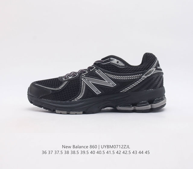 Nb 新百伦 New Balance Ml860 系列复古老爹风休闲运动慢跑# 采用皮革拼接透气网眼织物鞋面#T-Beam大底提供足步弓支撑 保持步态稳定#