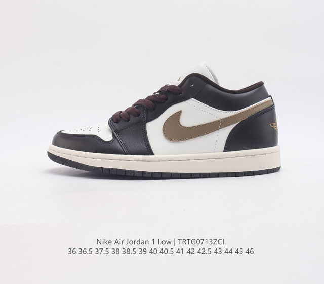 真标 带半码 乔丹air Jordan 1 Low Aj1 乔1 低帮复古文化休闲运动篮球鞋 凭借出色的性能和吸睛的外观 Air Jordan直是风球场和街头的