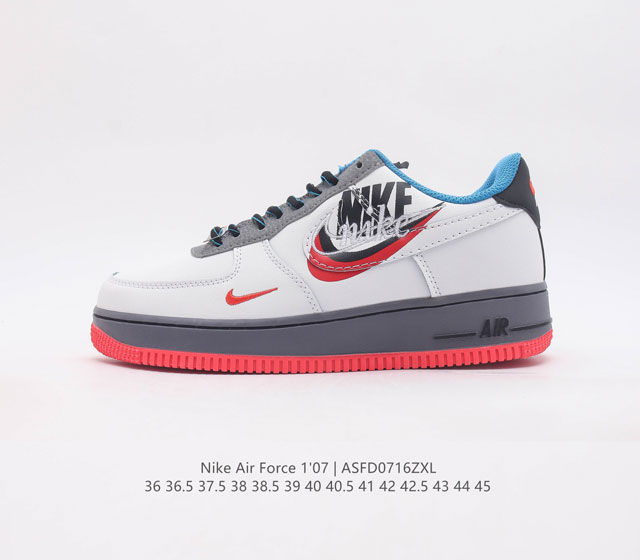 耐克 Nike Air Force 1 07 空军一号低帮百搭休闲运动板鞋 柔软 弹性十足的缓震性能和出色的中底设计 横跨复古与现代的外型结合 造就出风靡全球三