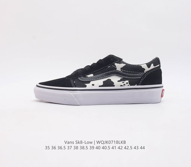 万斯 Vans Vault Og Sk8-Low 范斯官方 高端支线系列黑白经典休闲百搭滑板鞋 货号 Vn0A5Embba2 尺码 35 36 36.