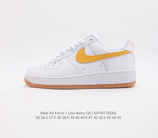 耐克nike Air Force 1 Low 空军一号 Af1 低帮百搭休闲运动板鞋 柔软 弹性十足的缓震性能和出色的中底设计 横跨复古与现代的外型结合 造就出