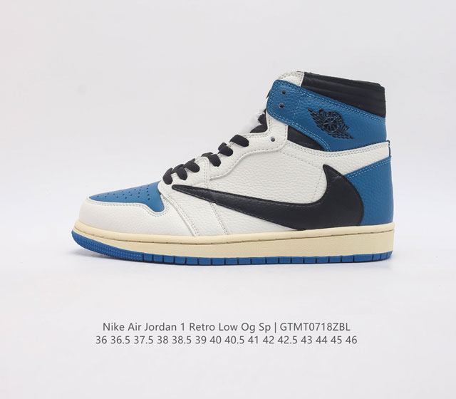 耐克 Nike Air Jordan 1 Retro High Og 乔丹一代 Aj1 乔1 篮球鞋复刻运动鞋 皮面高帮板鞋的设计灵感源自运动夹克 带你重温入选