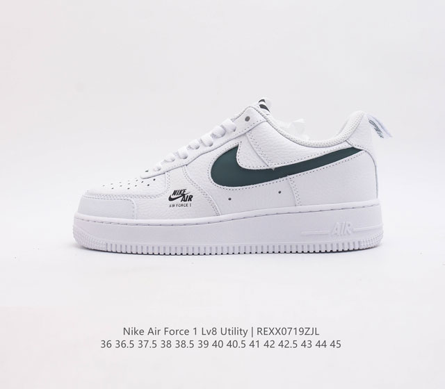 耐克nike Air Force 1 Low 空军一号 Af1 低帮百搭休闲运动板鞋 柔软 弹性十足的缓震性能和出色的中底设计 横跨复古与现代的外型结合 造就出