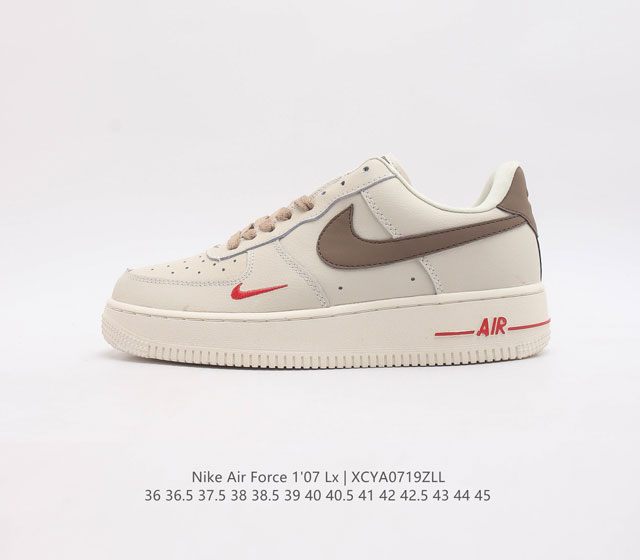 耐克 Nike Air Force 1 '07 Lx 空军一号 Af1 男女子运动鞋复古篮球鞋 巧妙结合复古美学和新潮魅力 旨在致敬 40 年来风靡世界的元