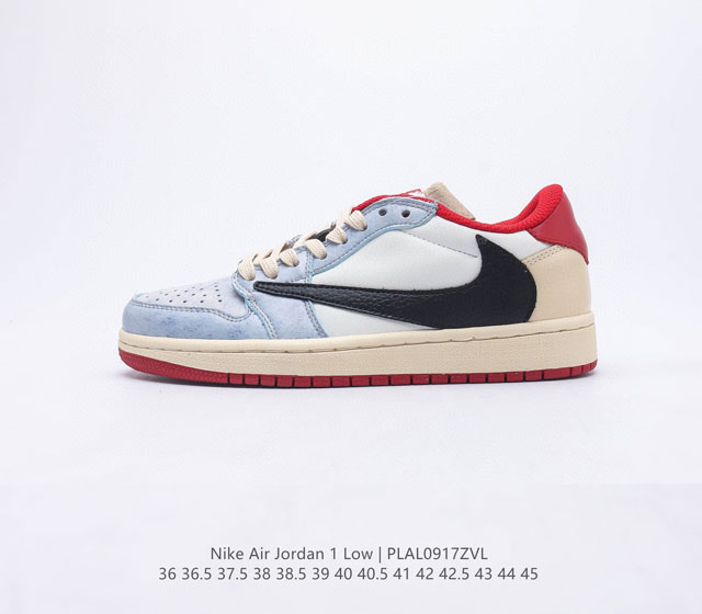 乔丹air Jordan 1 Low Aj1 乔1 低帮复古文化休闲运动篮球鞋 1985 年面世的元年款汲取设计灵感 采用简洁大方的经典外观 熟悉中带一抹