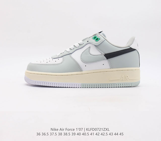 耐克 Nike Air Force 1 '07 空军一号 Af1 男女子运动鞋复古篮球鞋 巧妙结合复古美学和新潮魅力 旨在致敬 40 年来风靡世界的元年款篮