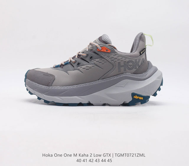 Hoka One One Kaha 2 Low Gtx 男子登山鞋低邦徒步鞋减震防水支撑 卡哈2低邦防水版 缓震登山运动鞋 双密度中底提高缓震性 延伸后跟带 - 点击图像关闭