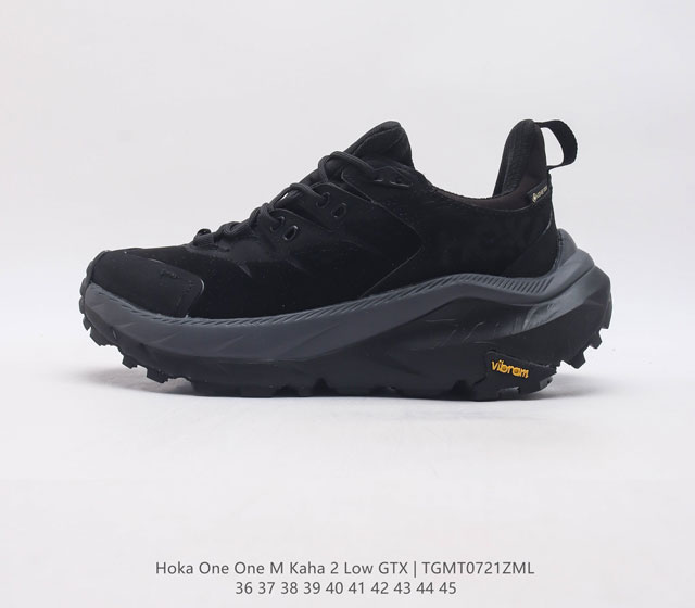 Hoka One One Kaha 2 Low Gtx 男女子登山鞋低邦徒步鞋减震防水支撑 卡哈2低邦防水版 缓震登山运动鞋 双密度中底提高缓震性 延伸后跟