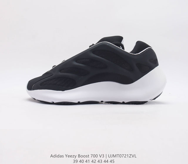 阿迪达斯 Adidas Yeezy 700 V3 异形椰子700男老爹鞋跑步鞋 运动鞋 Yeezy 700 V3 的外形和技术含量有着革新一般的变化 Yee