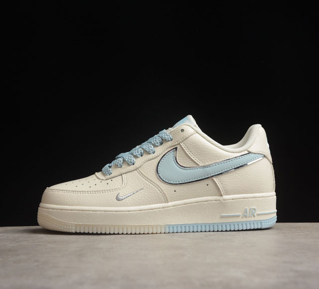 Nk Air Force 1'07 Low 米浅蓝双色底 满天星 空军一号低帮休闲板鞋 Jj0253-008 打造纯正空军版型#专注外贸渠道 全掌内置蜂窝气