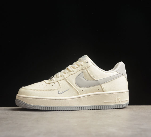 Nk Air Force 1'07 Low 米白布面 空军一号低帮休闲板鞋 Me0112-522 打造纯正空军版型#专注外贸渠道 全掌内置蜂窝气垫 #原盒配