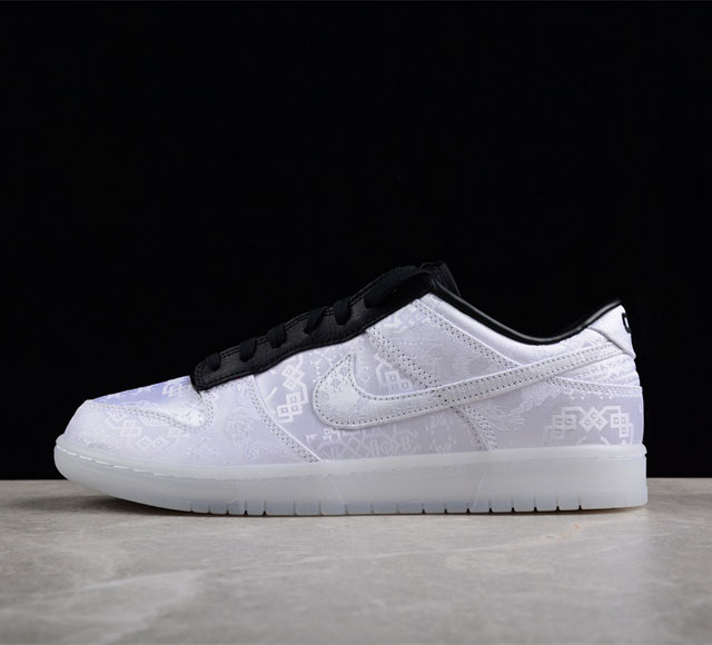 纯原 Nk Dunk Low X Fragment X Clot 三方联名 白丝绸 撕撕乐 低帮运动休闲板鞋 Fn0315-110 尺码 36 36.5 3