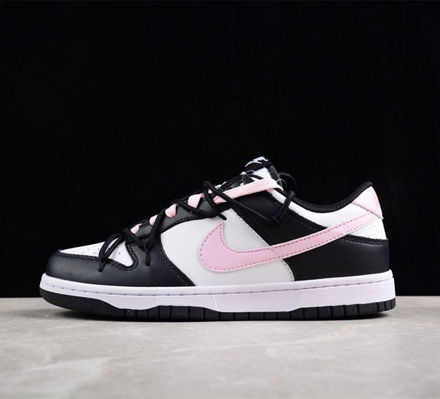 Nk Dunk Low 东京树莓 黑粉 定制版解构绑带休闲板鞋 Cw1590-100 尺码 36 36.5 37.5 38 38.5 39 40 40.5