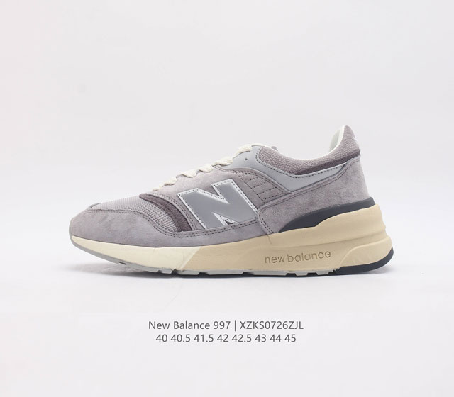 新百伦 NB 997 系列 New Balance 997R 改良版系列低帮经典复古厚底休闲运动慢跑鞋 男女鞋半码制#升级原楦原数据开发版型#采用固色猪巴革拼接