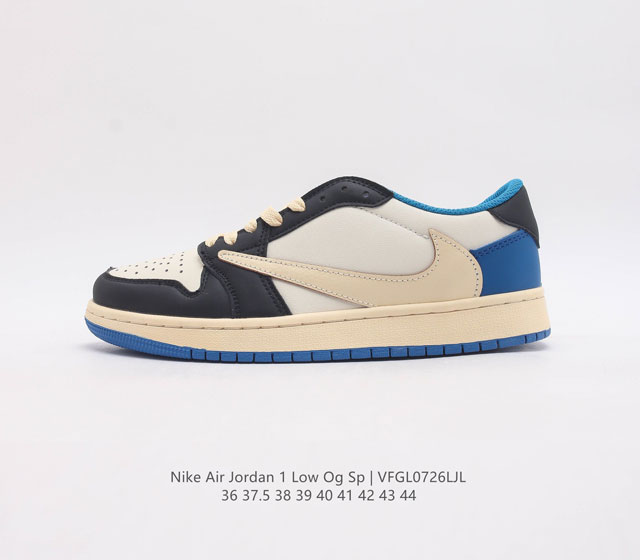 耐克运动鞋 NIKE Air Jordan 1 Low OG S 倒勾 低帮篮球鞋 AJ1 乔丹1代 aj1 乔1 反向脚趾复古运动鞋。亮点之处在于鞋侧的倒置