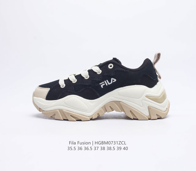 斐乐女鞋 FILA FUSION 意大利百年经典运动品牌，网红单品 小红书推荐爆款 FILA斐乐火星鞋厚底增高老爹鞋 复古百搭运动鞋斐乐潮牌文化球鞋 街头风