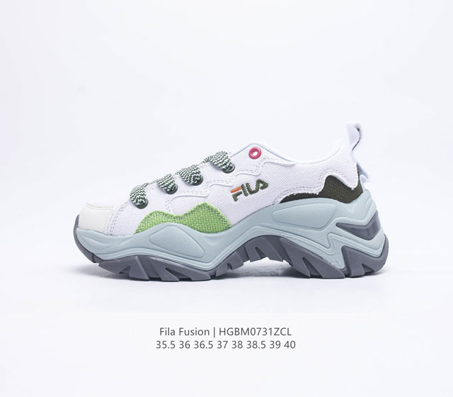 斐乐女鞋 FILA FUSION 意大利百年经典运动品牌，网红单品 小红书推荐爆款 FILA斐乐火星鞋厚底增高老爹鞋 复古百搭运动鞋斐乐潮牌文化球鞋 街头风