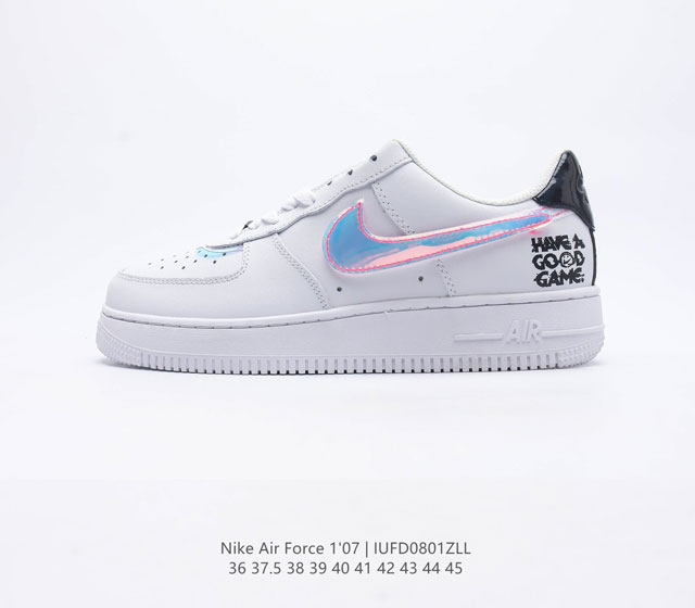 耐克 Nike Air Force 1 '07 空军一号 AF1 男女子运动鞋复古篮球鞋 巧妙结合复古美学和新潮魅力，旨在致敬 40 年来风靡世界的元年款篮球鞋