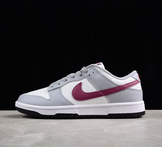 Nk Dunk Low Grey White 灰酒红 低帮复古运动休闲板鞋 DD1503-122 尺码：36 36.5 37.5 38 38.5 39 4