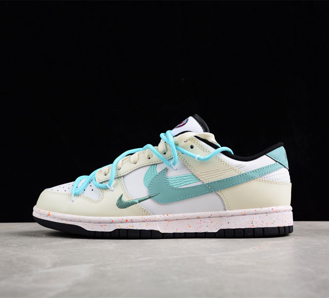 Nk Dunk Low Multi Color 活力三勾 定制版解构绑带休闲板鞋 FD4623-147 尺码：36 36.5 37.5 38 38.5 39